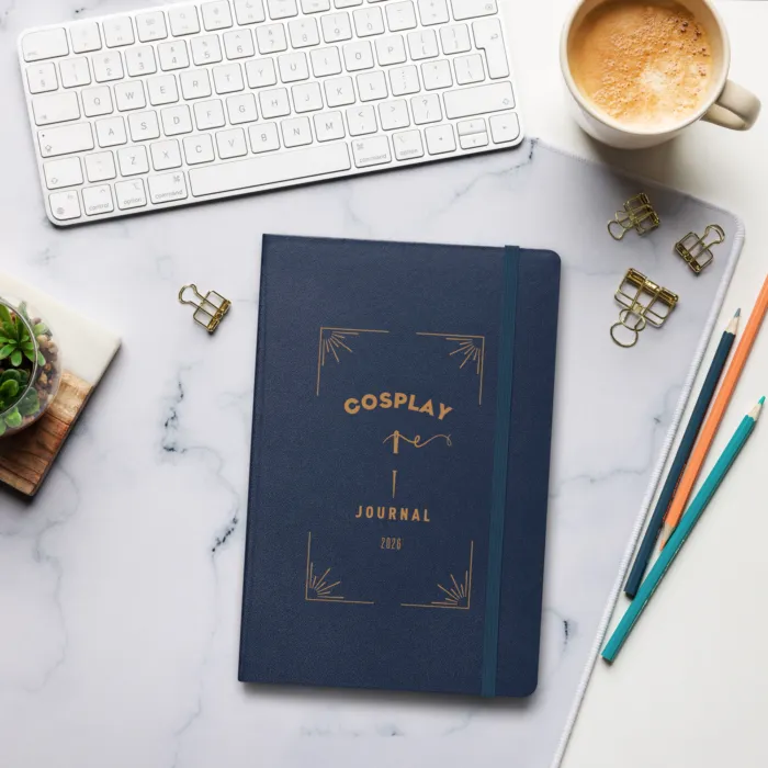 Cosplay Journal 2026 - Hardcover Bound Notebook - Cosplay XO